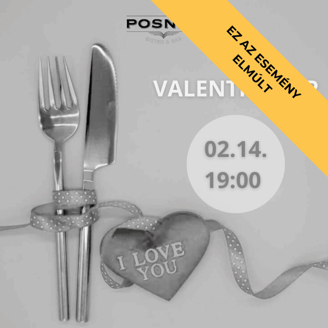 Valentin-napi vacsora<br>2026. február 14. 19 óra